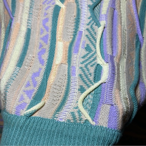 Multicolor 3D Y2K/90s Textured Sweater - Picture 4 of 7